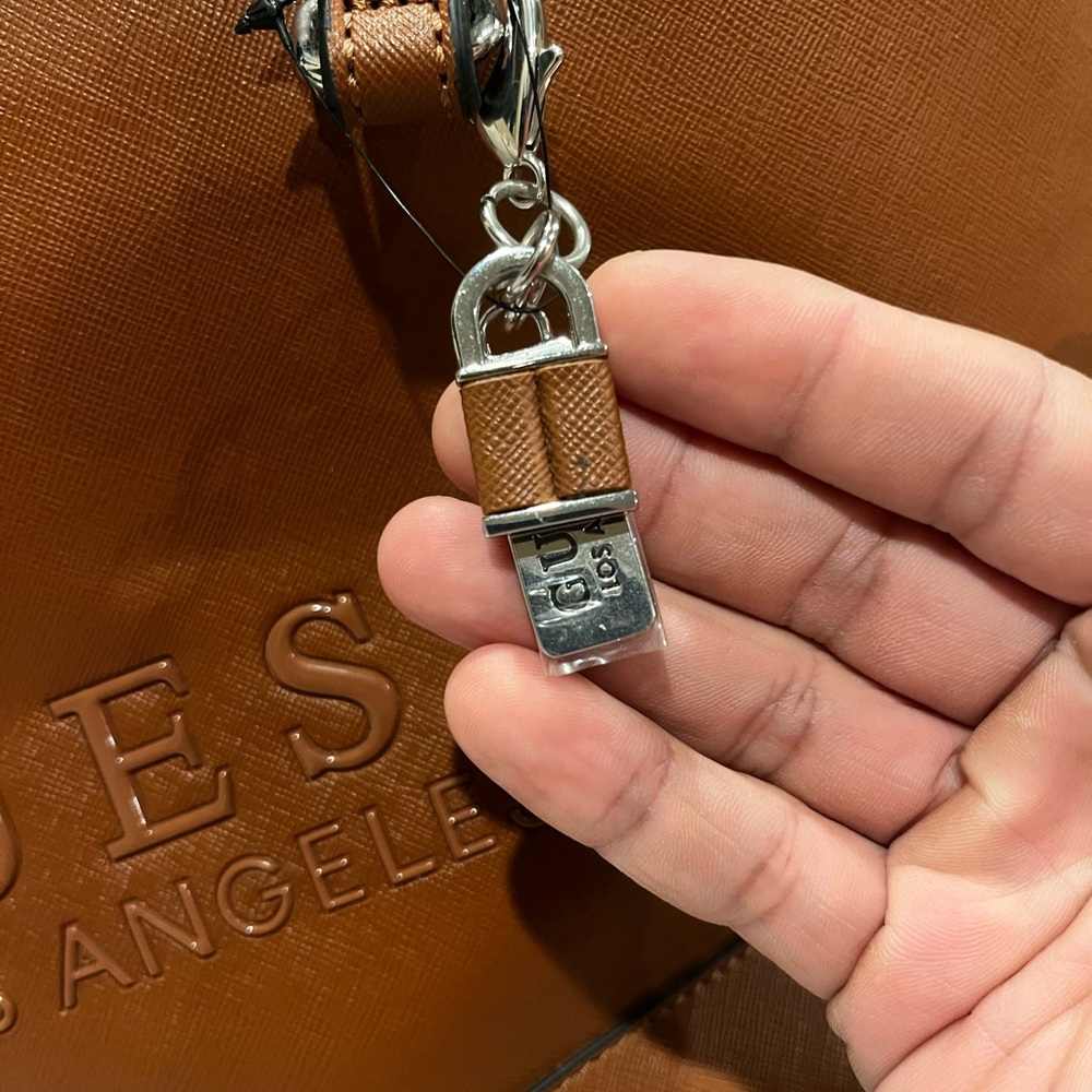 Guess Los Angeles Cognac Tote Bag - Picture 3 of 12